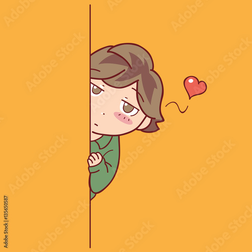 boy stalking his crush