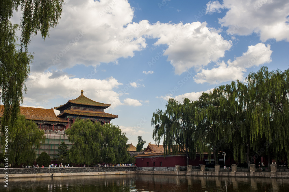 Riverside outside of Forbidden City Riverside outside of Forbidden City