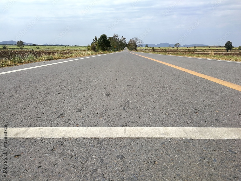 Fototapeta premium Unpaved road in the countryside
