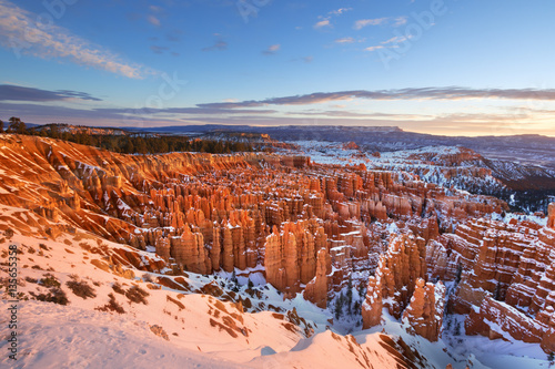 Winter Sunrise at Inspiration Point, Bryce Canyon National Park, UT