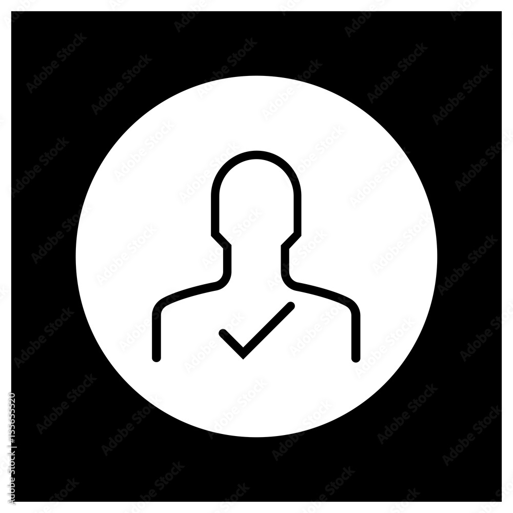trusted member line vector icon trusted member line vector icon