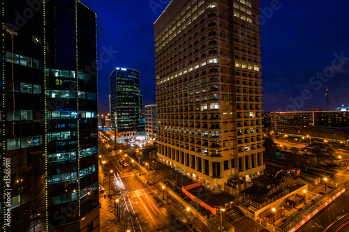 Norfolk, Virginia during a Warm Fall Night