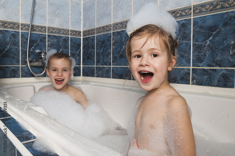 Sister Taking A Bath