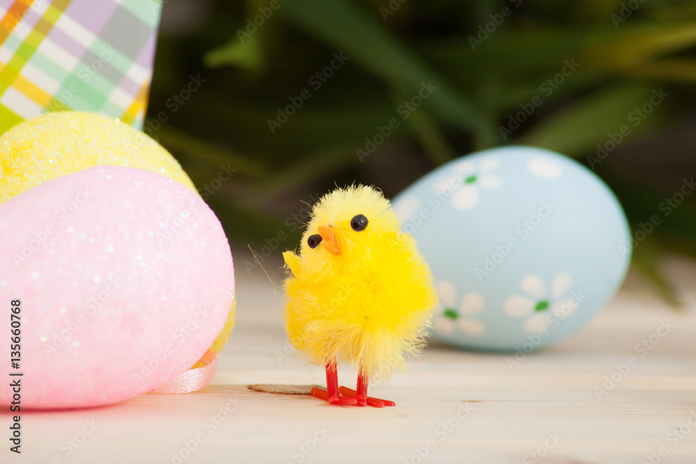 Colored easter eggs background Colored easter eggs background