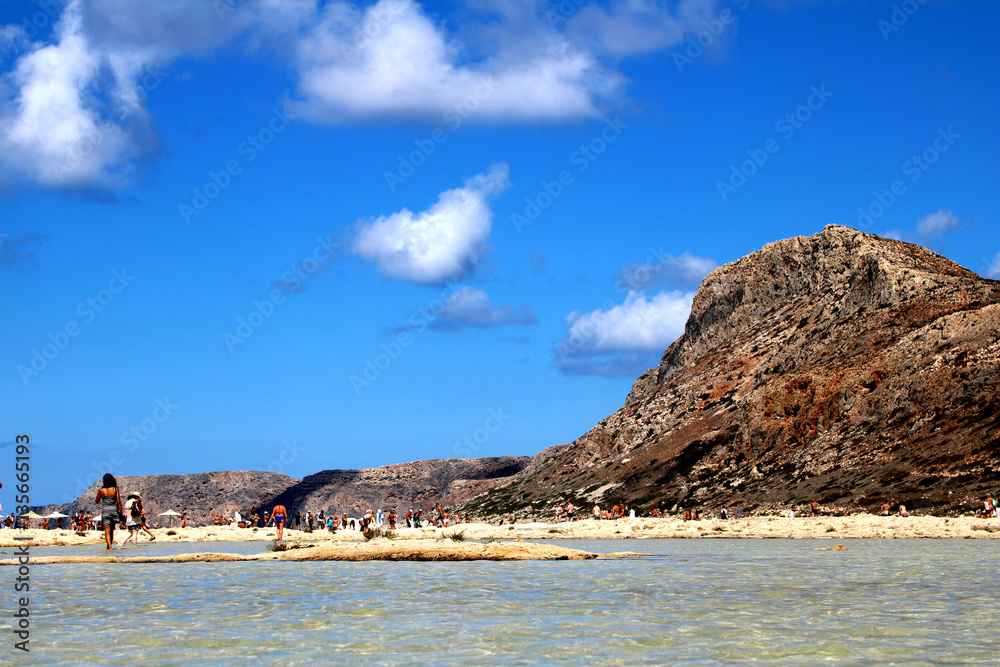 Balos Lagoon landscape - Crete island