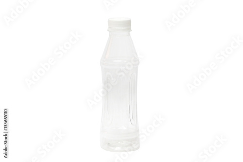 plastic bottle  isolated on white