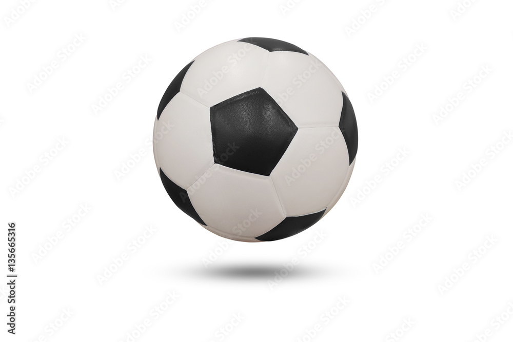 The soccer ball on white background, clipping path included..inc