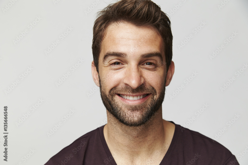 Happy fellow in studio, portrait Happy fellow in studio, portrait