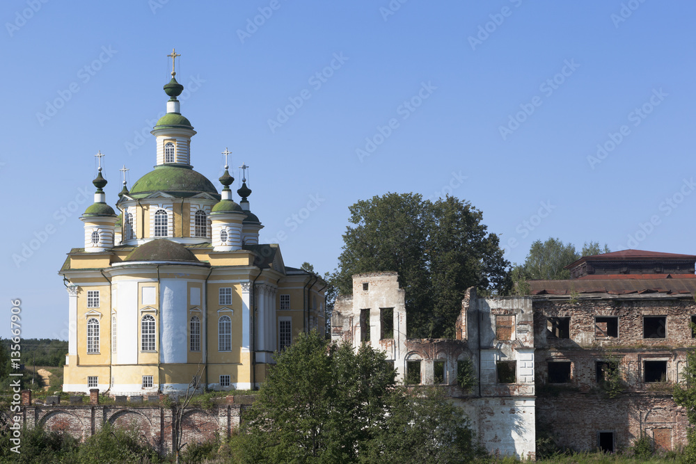 Cathedral Ascension of the Lord of the Savior-Sumorin monastery in the town of Totma, Vologda Region, Russia