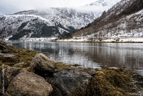 Winterly fjord