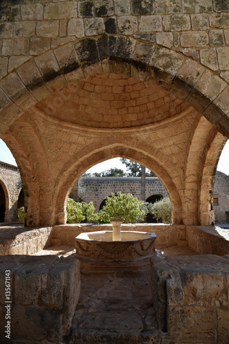 arches in ayia napa monastery couryard