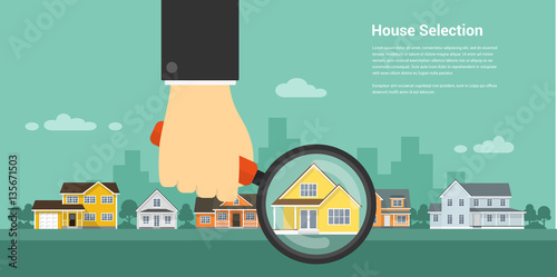 house selection concept