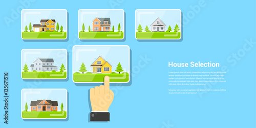 house selection concept