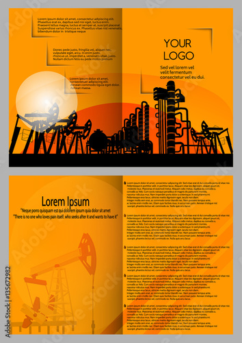 Вesign of brochures, presentations, yellow