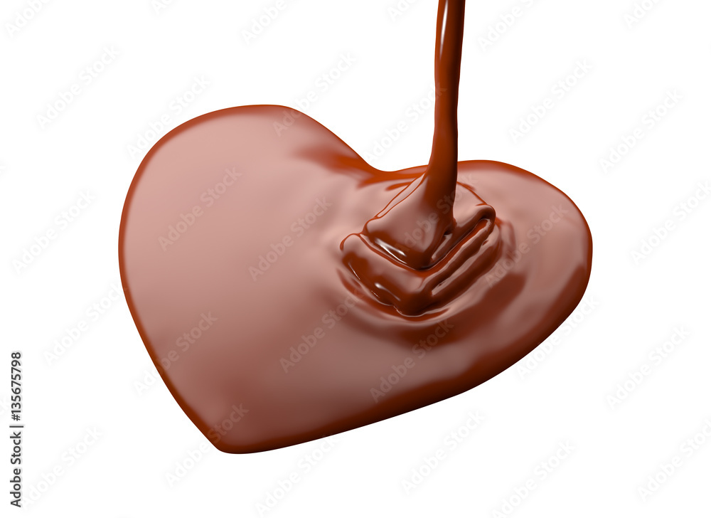 Heart Shape Chocolate Isolated on white background Heart Shape Chocolate Isolated on white background