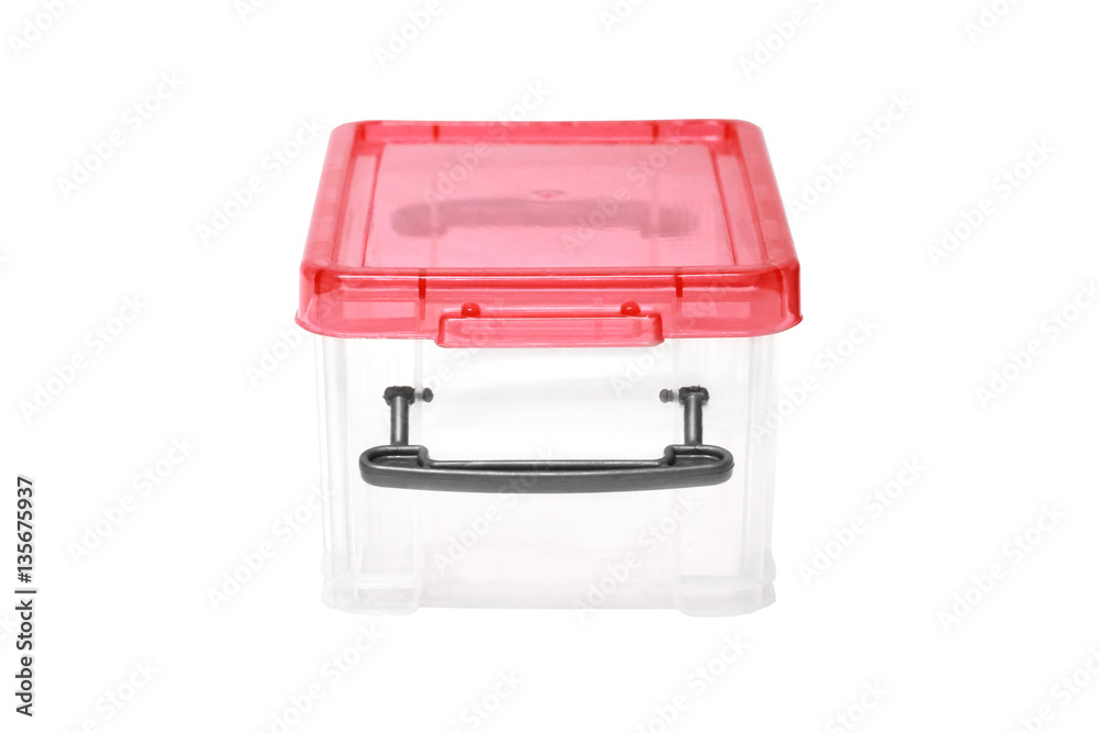 Plastic storage box Plastic container isolated on white. Plastic storage box Plastic container isolated on white.