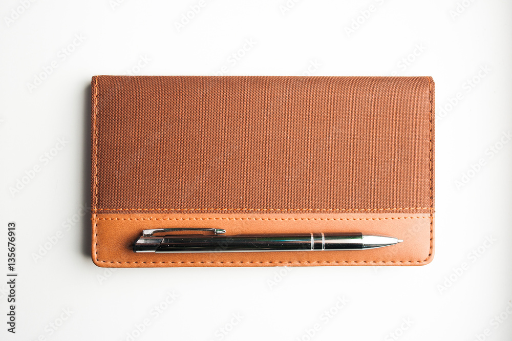 Notebook and Pen, Notebook and pen on white background. Notebook and Pen, Notebook and pen on white background.