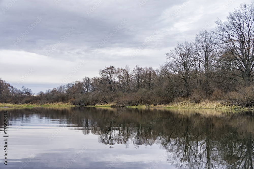 Reflection in the river.