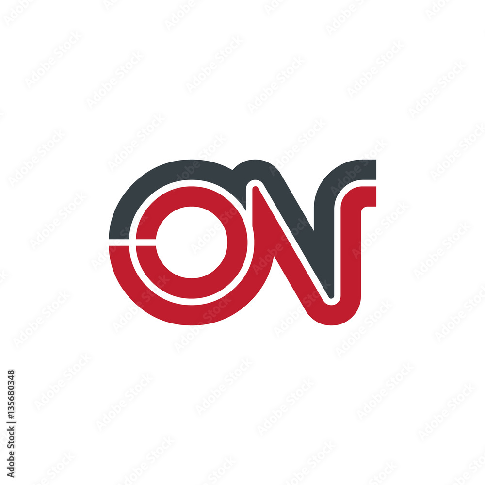 Initial Letter ON Linked Design Logo Initial Letter ON Linked Design Logo