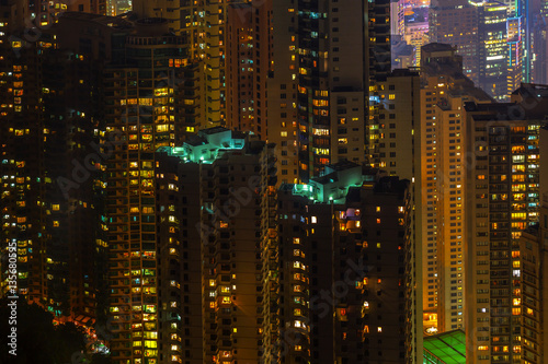 Hong Kong night cityscape