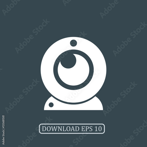 Webcam icon vector
