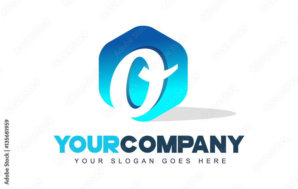 o Letter Logo. Hexagon Shape Modern Design o Letter Logo. Hexagon Shape Modern Design