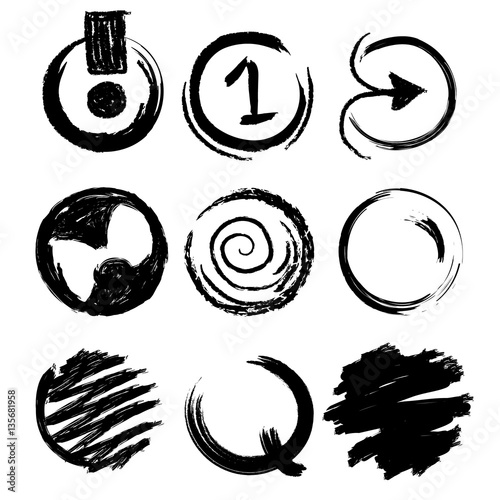 cirlce elemets, logos, icons