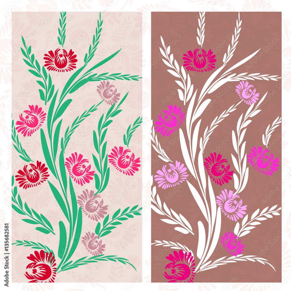 Vector background flowers spring Vector background flowers spring