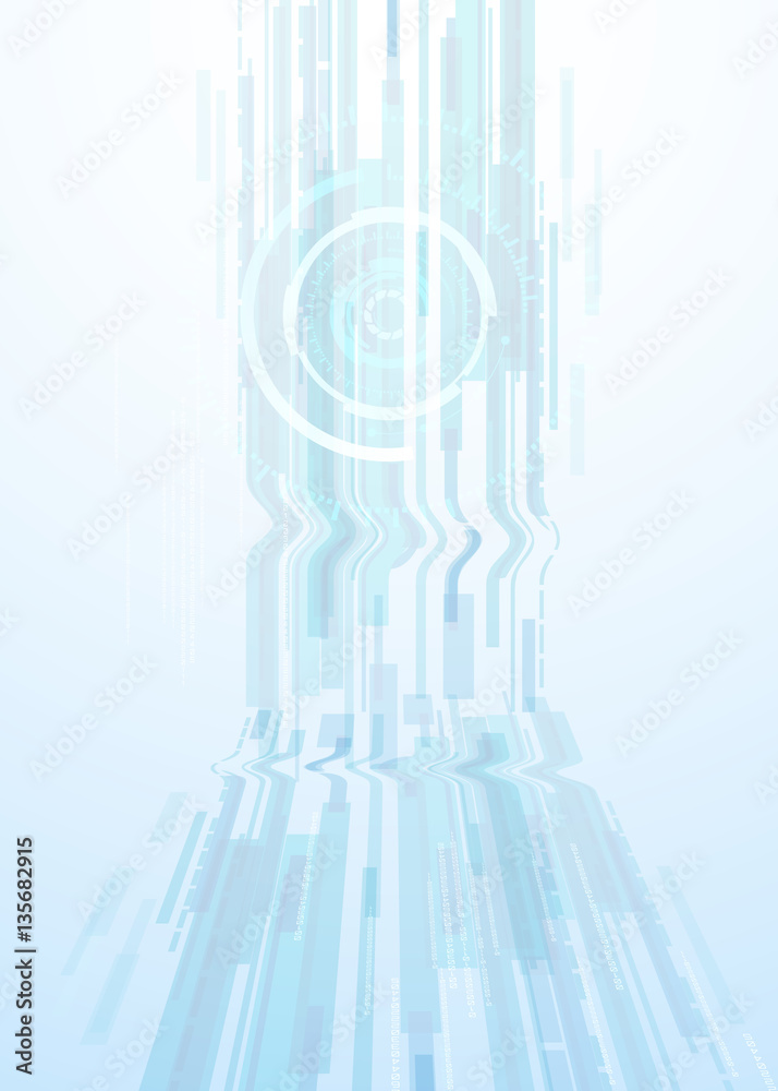 Obraz premium vector background abstract technology communication concept,futuristic background, techno circle