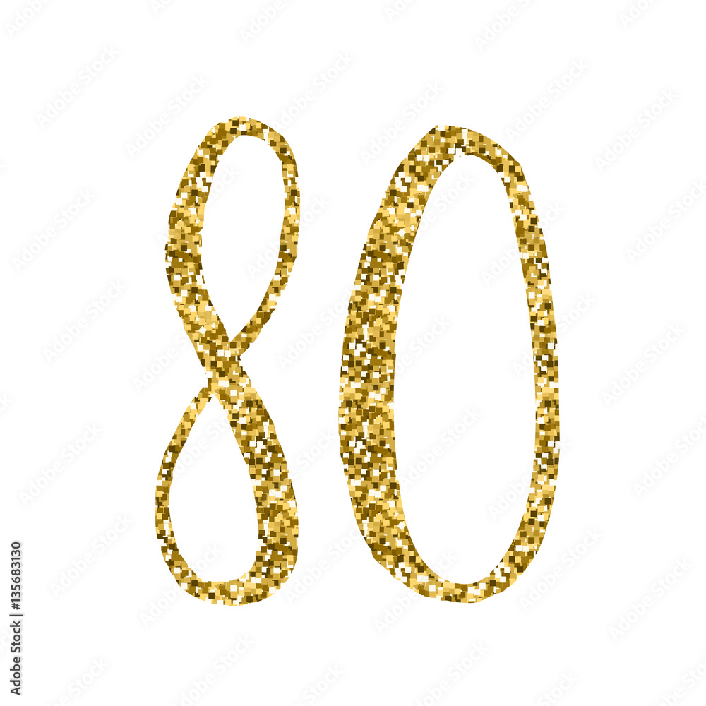 GOLD GLITTER ICON – 80 YEARS GOLD GLITTER ICON – 80 YEARS