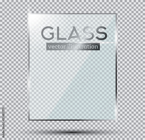 Glass Plate Isolated On Transparent Background.