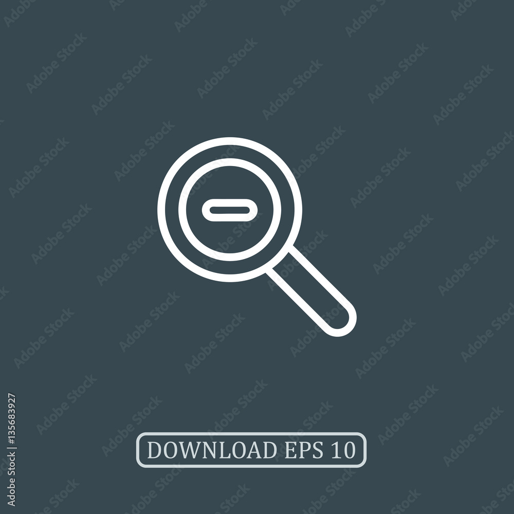 Zoom out icon vector Zoom out icon vector
