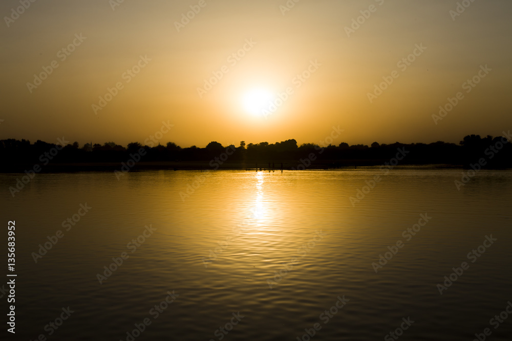 Sunset at Nile River