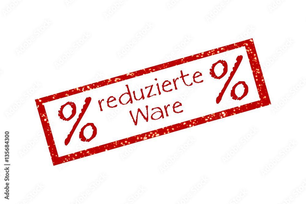 reduzierte Ware Stempel StockIllustration Adobe Stock
