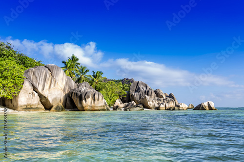 Tropical beach, Seychelles, La Digue