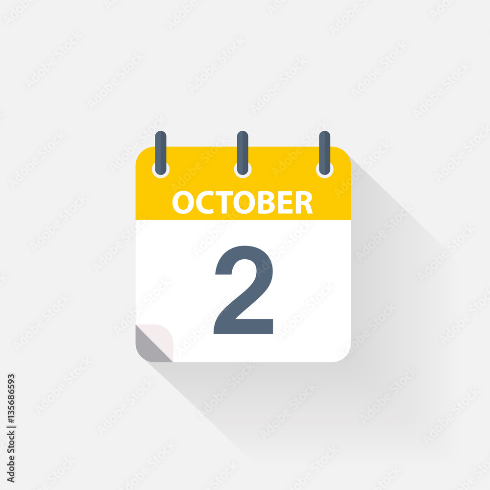 2 october calendar icon 2 october calendar icon