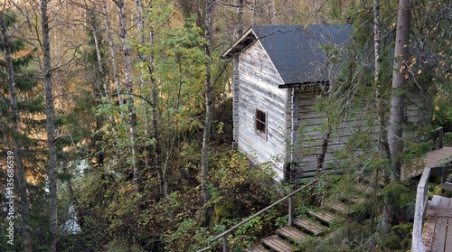 Wooden cottage in Oulanka national park, Finland