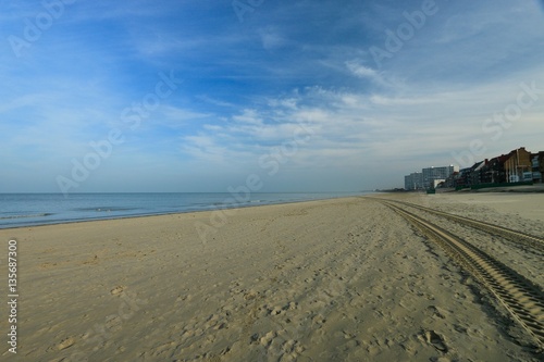 BEACH OF MALO LES BAIN , DUNKERQUE, PAS DE CALAIS, HAUTS DE FRANCE , FRANCE 