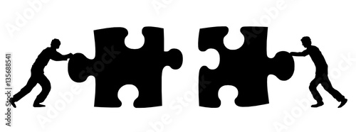 Menschen Puzzleteil