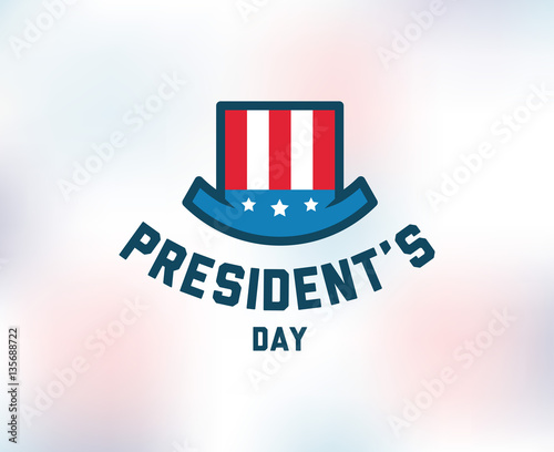 Presidents day vector typography.