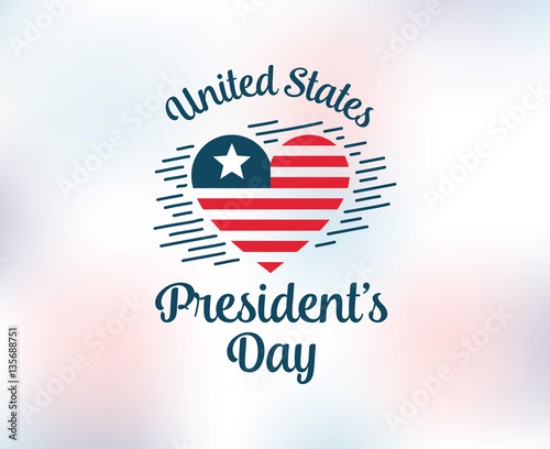 Presidents day vector typography.