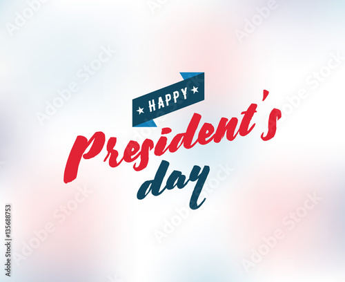 Presidents day vector typography.