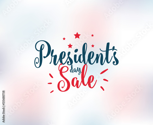 Presidents day vector typography.