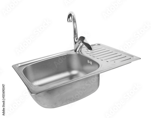 kitchen sink with tap