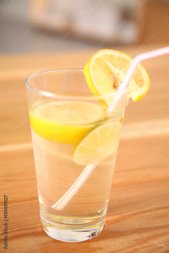 lemonade with lemon slices in a glass lemonade with lemon slices in a glass