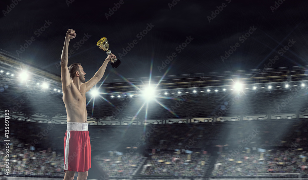 He will be a champion . Mixed media He will be a champion . Mixed media