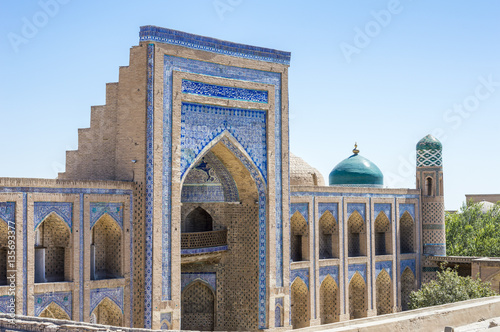 Mohammed Rakhim Khan Medressa in Khiva, Uzbekistan photo