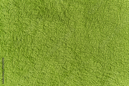 Close up green fleece texture. Background