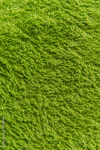 Close up green fleece texture. Background