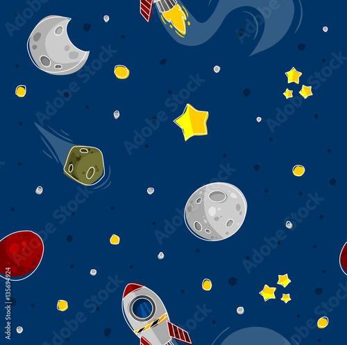Space pattern - vector